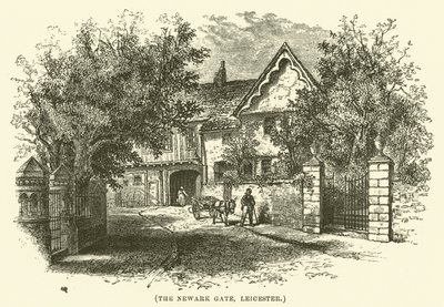 Brama Newark, Leicester (grawerunek) autorstwa English School