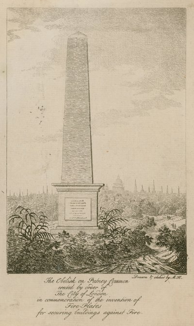 Obelisk na Putney Common autorstwa English School