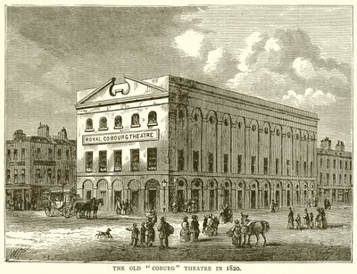 Stary teatr w Coburgu w 1820 r. autorstwa English School