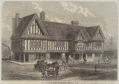 The Old Crown House, Birmingham (grawerowanie) autorstwa English School