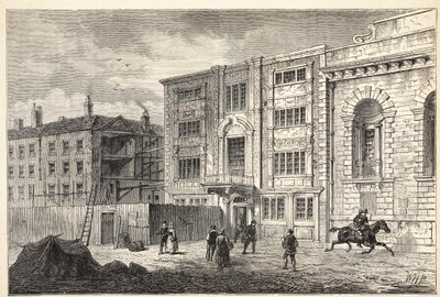 Stara Poczta przy Lombard Street, około 1800 autorstwa English School