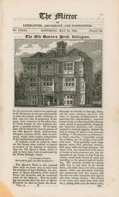 Głowa starych królowych, Islington autorstwa English School