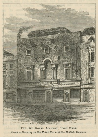 Stara Akademia Królewska w Pall Mall autorstwa English School