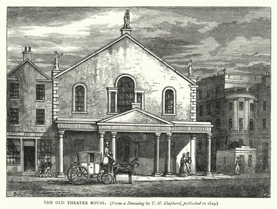 Stary Teatr Królewski (rycina) autorstwa English School