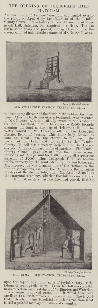 Otwarcie Telegraph Hill, Hatcham (grafika) autorstwa English School