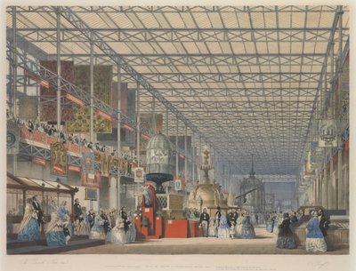 Otwarcie Wielkiej Wystawy – Nawa Brytyjska, 1851 autorstwa English School