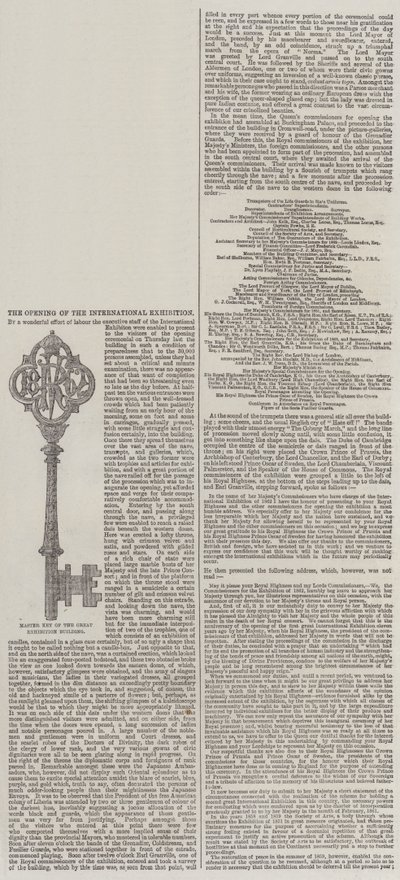 Otwarcie Wystawy Międzynarodowej (grafika) autorstwa English School