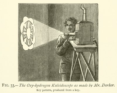 Kalejdoskop tlenowo-wodorowy wykonany przez Mr Darker (grawerunek) autorstwa English School
