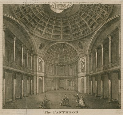 Panteon, Oxford Street, Londyn autorstwa English School