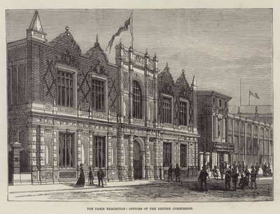 Wystawa Paryska, Biura Komisji Brytyjskiej (grafika) autorstwa English School