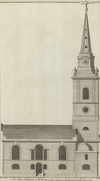 Kościół parafialny St Botolph bez Aldgate, Londyn autorstwa English School