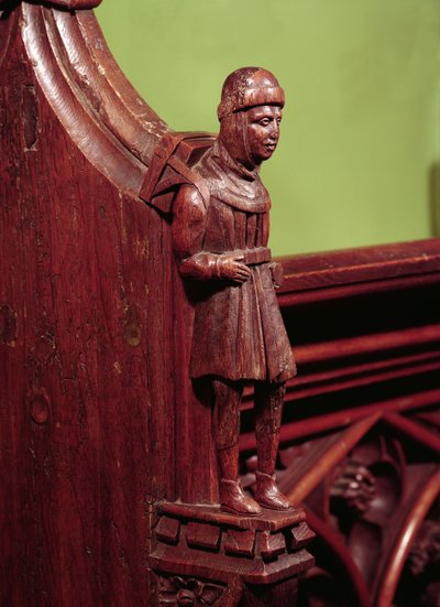Handlarz Swaffham, c.1462 (drewno) autorstwa English School