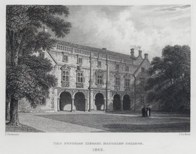 Biblioteka Pepysian, Magdalen College, 1842 r. autorstwa English School