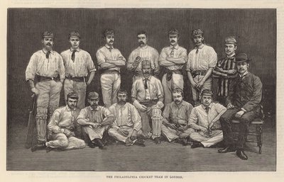 Philadelphia Cricket Team w Londynie autorstwa English School