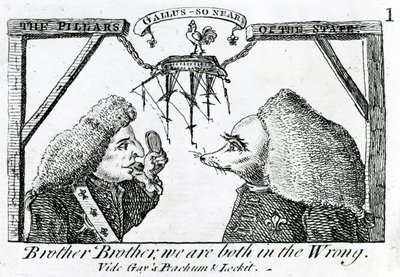 Filary Państwa, ok. 1756 autorstwa English School