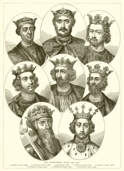 Królowie Plantagenetów. (1154-1399) autorstwa English School