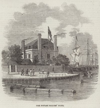 Dom Żeglarzy Topoli (rycina) autorstwa English School