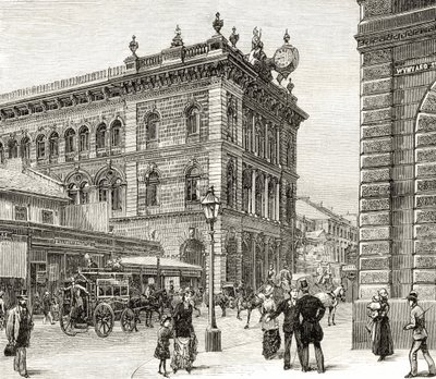 The Post Office, George Street, Sydney, ok. 1880, z „Australian Pictures” Howarda Willoughby
