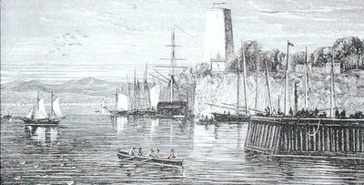 Rzeka Potomac, Waszyngton, USA, z „The Gallery of Geography” ks. Thomasa Milnera, wydana ok. 1880 (rycina) autorstwa English School