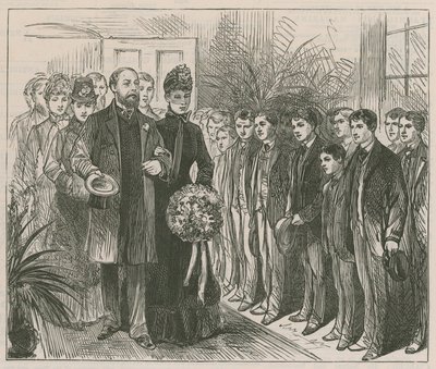 Książę i księżna Walii otwierają Working Lads Institute, Whitechapel autorstwa English School
