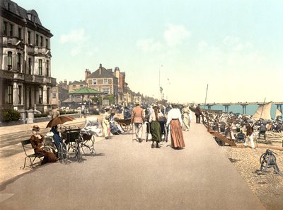 The Promenade, Deal (zdjęcie ręcznie kolorowane) autorstwa English School
