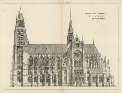 Proponowana katedra w Westminster autorstwa English School