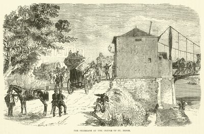 Prusacy przy moście św. Denisa, styczeń 1871 r. autorstwa English School
