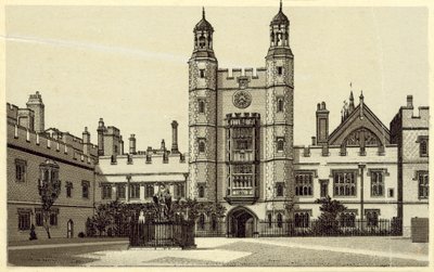 The Quadrangle, Eton College (litografia) autorstwa English School