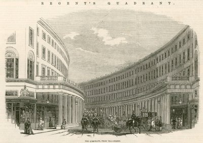 Kwadrant, Regent Street, Londyn autorstwa English School