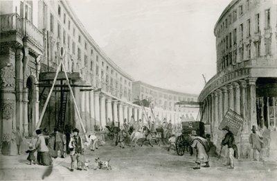 Kwadrant, Regent Street, Londyn autorstwa English School