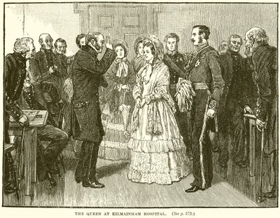 Królowa w szpitalu Kilmainham autorstwa English School