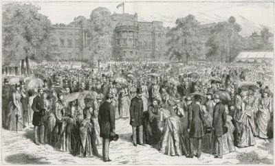 Queens Garden Party w Pałacu Buckingham autorstwa English School