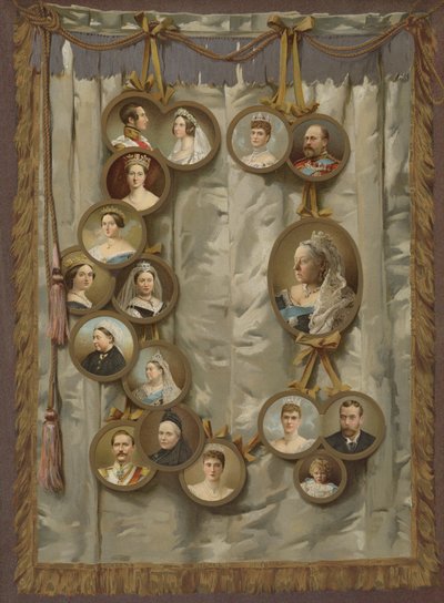 Jubileusz Królowej (chromolitho) autorstwa English School