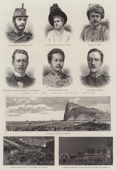 Jubileusz Królowej (rycina) autorstwa English School