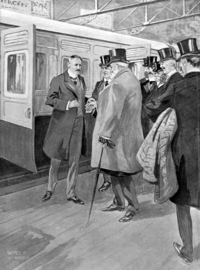 Przyjęcie Lorda Milnera, ilustracja z Króla, 1 czerwca 1901 autorstwa English School