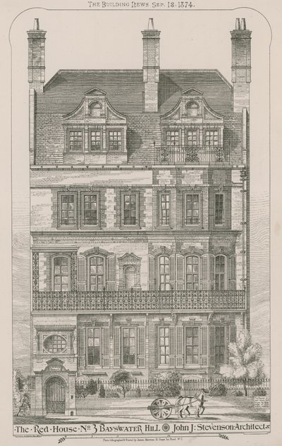 Czerwony Dom, 3 Bayswater Hill autorstwa English School