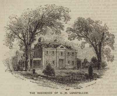Rezydencja HW Longfellow (rycina) autorstwa English School