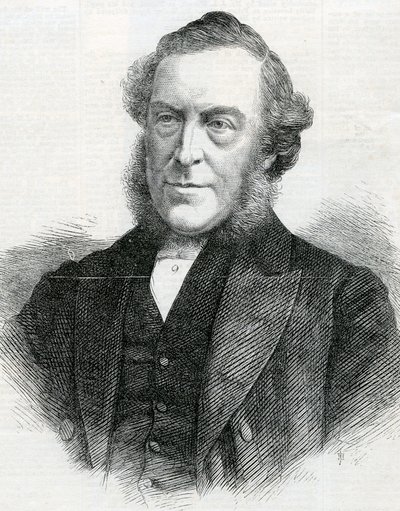 Wielebny John Bedford, przewodniczący Wesleyan Methodist Conference, 1867 r. autorstwa English School