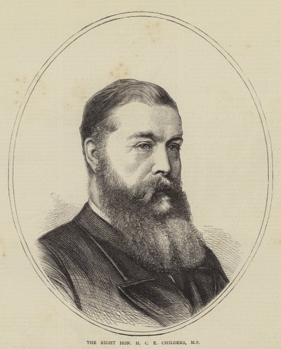 The Right Honorable H C E Childers, MP (grawerowanie) autorstwa English School