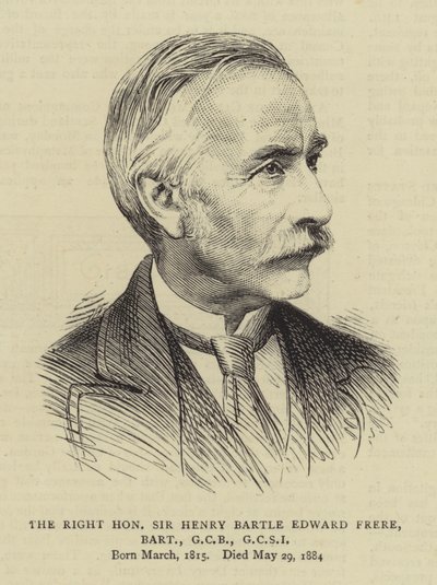 Szanowny Sir Henry Bartle Edward Frere, Baronet, GCB, GCSI autorstwa English School