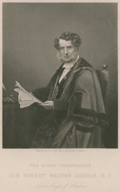 Szanowny Sir Walter Carden, burmistrz Londynu autorstwa English School