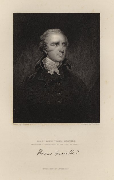 Wielce Szanowny Thomas Grenville autorstwa English School