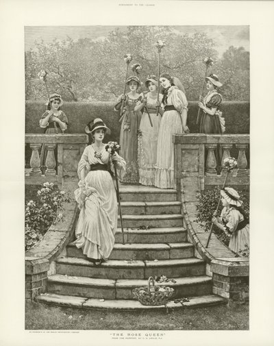 Królowa róż — Charles Dunlop Leslie autorstwa English School