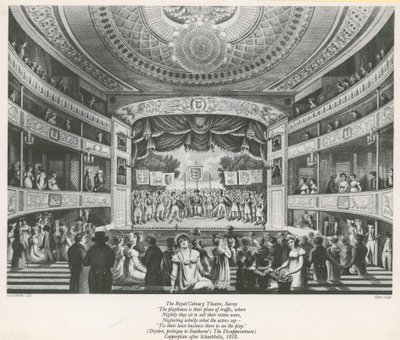 Teatr Królewski Cobourg, Surrey autorstwa English School