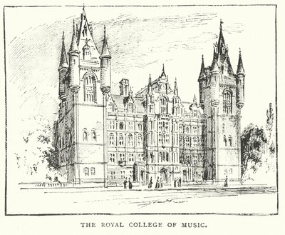 Royal College of Music (grawerunek) autorstwa English School