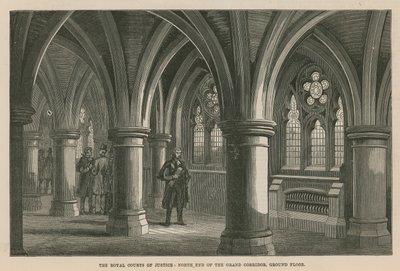 Royal Courts of Justice: Północny koniec Wielkiego Korytarza, parter autorstwa English School