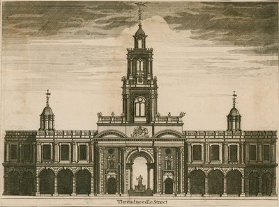 Royal Exchange, Threadneedle Street, Londyn autorstwa English School