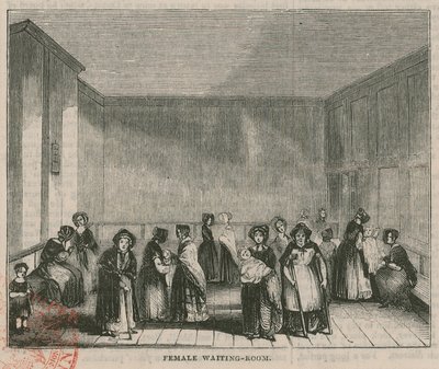 The Royal Free Hospital, Grays Inn Road, Londyn: poczekalnia dla kobiet autorstwa English School