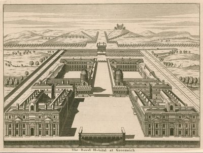 Szpital Królewski w Greenwich, Londyn autorstwa English School