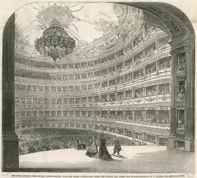 Royal Italian Opera House, Covent Garden, Londyn autorstwa English School